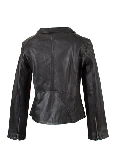 Wendy - Ladies Leather Biker Jacket