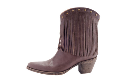 Kylie - Brown Leather Ladies Cowboy Boots