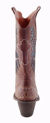 Jade - Brown Leather Ladies Cowboy Boots