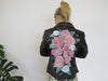 Hand Painted Designs by Artists Distressed Look Leather Jacket Roses