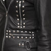 Sara - Ladies Leather Jacket with side hip buckle